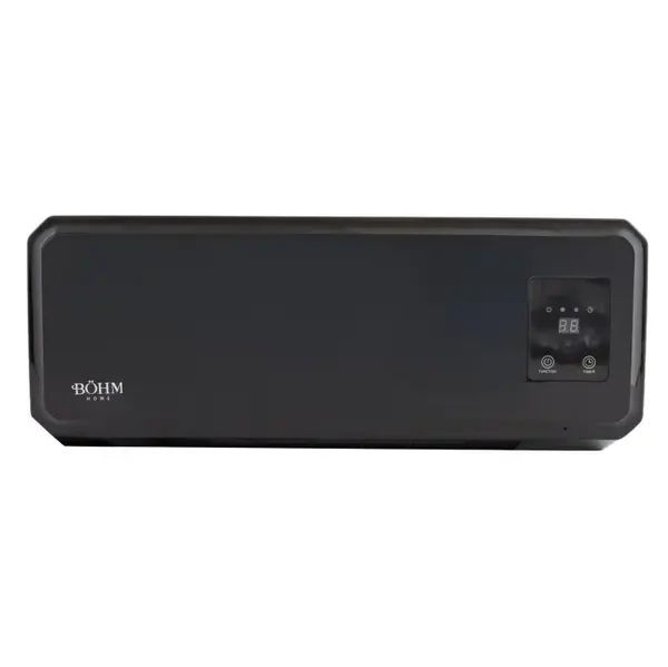 Aeroterma de perete Bohm, 1000-2000W, 2 trepte de putere, Timer 1-12h, Afisaj digital, Suprafata incalzire 20-25m ²
