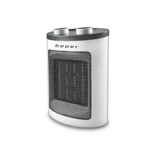 Aeroterma PTC ceramic Beper RI.080, 1500W, protectie supraincalzire (Negru/Argintiu)