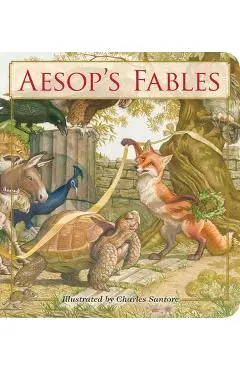 Aesop's Fables Oversized Padded Board Book: The Classic Edition - Charles Santore