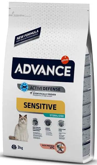 AFFINITY ADVANCE Sterilized Sensitive - Hrană pentru pisici, Somon şi orz
