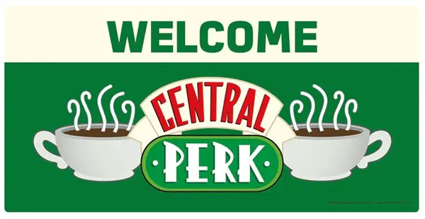Afis metalic Pyramid Television: Friends - Welcome To Central Perk