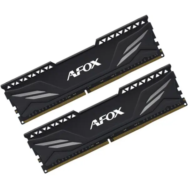 Afox Memorie Gaming AFOX, 32GB (2x16GB) DDR4, 3200MHz, CL16, Dual Channel Kit, Negru