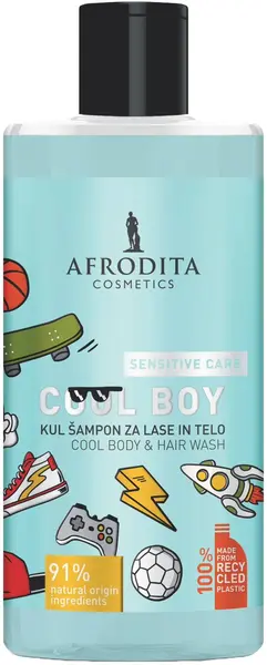 Afrodita Cosmetics Șampon pentru păr și corp Cool Boy, 320 ml