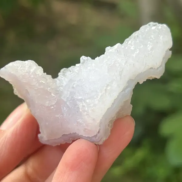 Agat albastru dantelat/ calcedonie Malawi mini m1