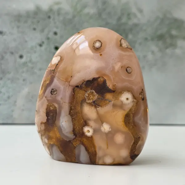 Agat coral floare din Madagascar model 17