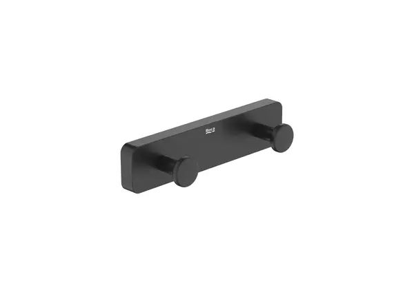 Agatatoare dubla Roca A817721NB0, montare pe perete, metal, Negru