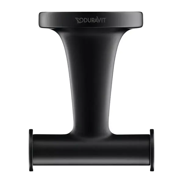 Agatatoare Duravit Starck T 0099304600, montare pe perete, metal, Negru mat