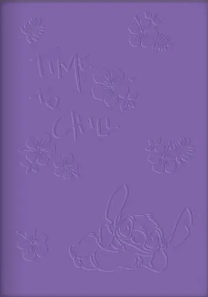 Agendă Cool Pack Disney - Stitch, B6, 80 foi, pătrate mici, violet