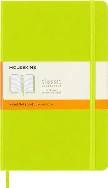 Agenda cu coperți țări Moleskine Classic Ruled - Lemon Green, randuri