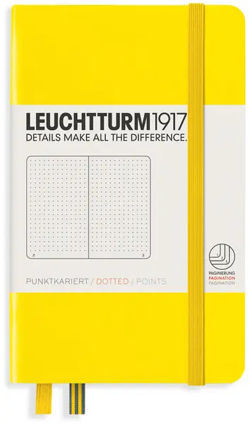Agenda de buzunar Leuchtturm1917 - A6, pagini punctate, Lemon