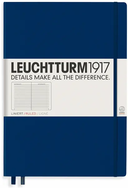 Agenda Leuchtturm1917 Master Classic - A4+, liniat, albastru