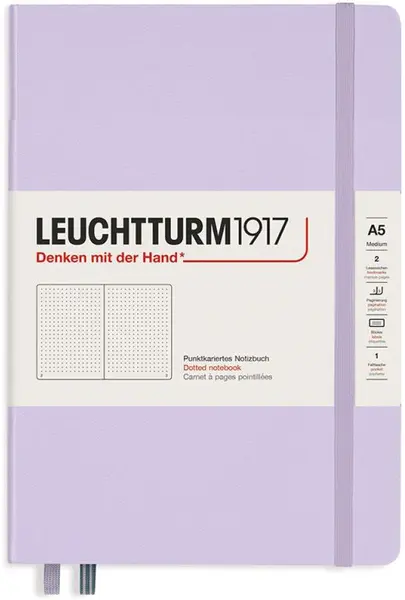 Agenda Leuchtturm1917 - Medium A5, Pagini punctate, Lilac