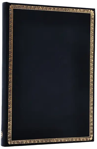 Agenda Paperblanks Black Edition - Midi, 72 foi, coperta tare