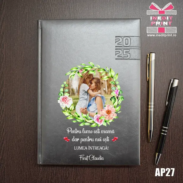 Agenda personalizata 2025 - 8 Martie AP27 GRI NARNI, DELUXE PREMIUM