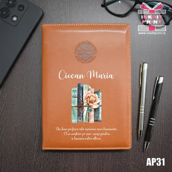 Agenda personalizata 2025 Cadru didactic AP31 MARO AMSTERDAM, DELUXE PREMIUM