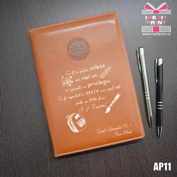 Agenda personalizata 2025 Citat educatie AP11 MARO AMSTERDAM, DELUXE PREMIUM