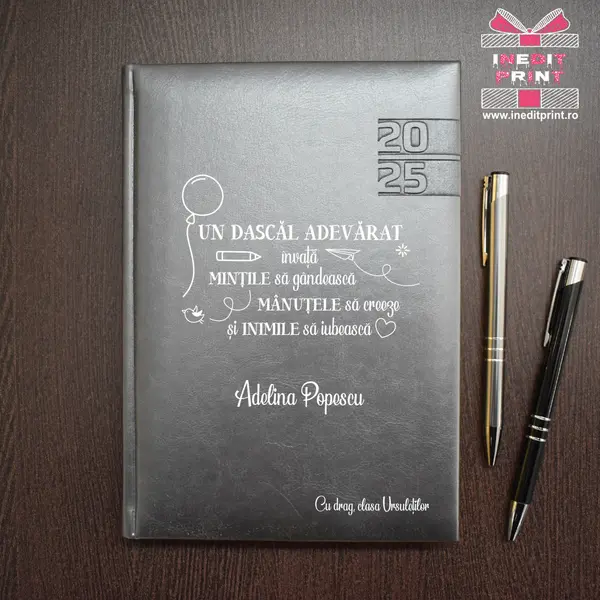 Agenda personalizata 2025 Dascal adevarat AP8 GRI NARNI, DELUXE PREMIUM