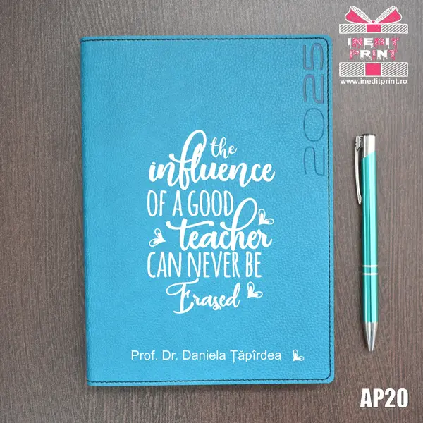 Agenda personalizata 2025 Good Teacher AP20 DELUXE PREMIUM, TURCOAZ LORETO
