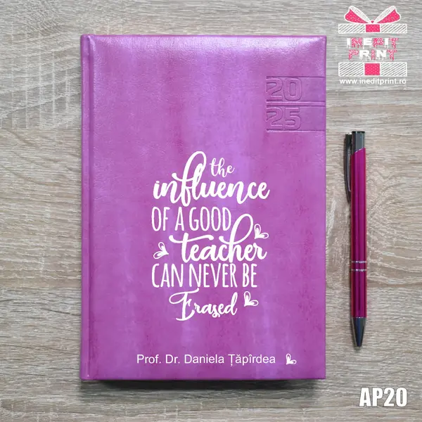 Agenda personalizata 2025 Good Teacher AP20 PURPURIU NARNI, DELUXE PREMIUM