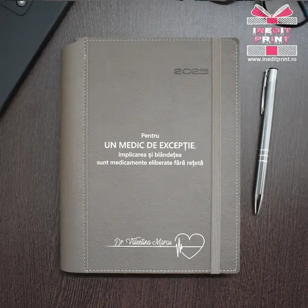 Agenda personalizata 2025 Medic de exceptie AP7 BEJ BORNEO, DELUXE PREMIUM
