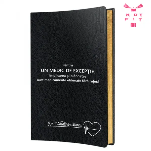 Agenda personalizata 2025 Medic de exceptie AP7 NEGRU LORETO, DELUXE PREMIUM
