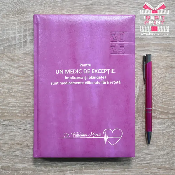 Agenda personalizata 2025 Medic de exceptie AP7 PURPURIU NARNI, DELUXE PREMIUM