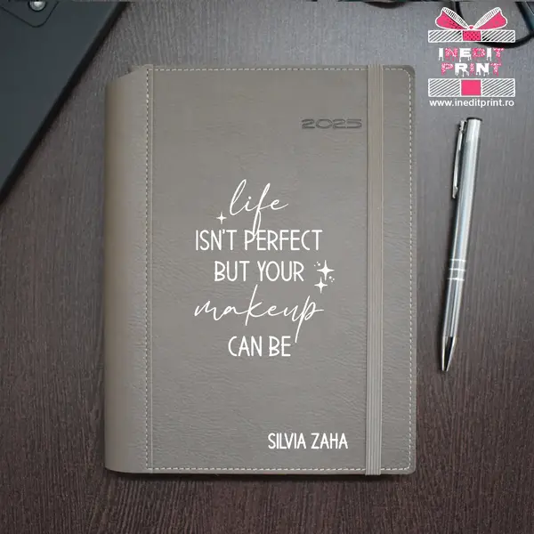 Agenda personalizata 2025 Perfect makeup AP5 BEJ BORNEO, DELUXE PREMIUM