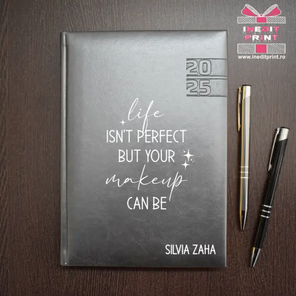 Agenda personalizata 2025 Perfect makeup AP5 GRI NARNI, DELUXE PREMIUM