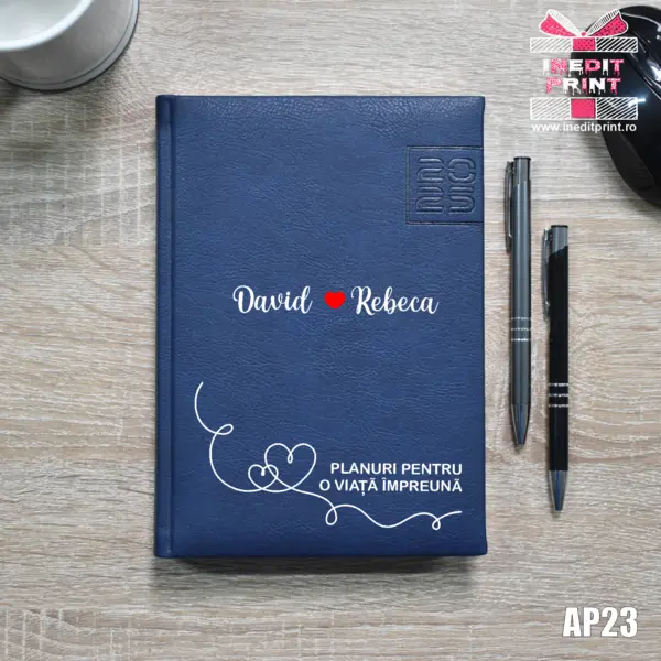 Agenda personalizata 2025 Planuri AP23 ALBASTRU CHIAVENNA, DELUXE PREMIUM