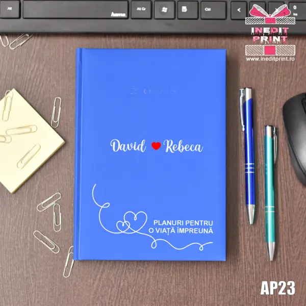 Agenda personalizata 2025 Planuri AP23 ALBASTRU DESCHIS, STANDARD H1