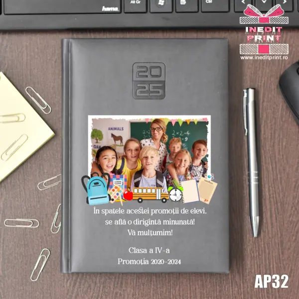 Agenda personalizata 2025 Profesori AP32 GRI INCHIS, STANDARD HT2