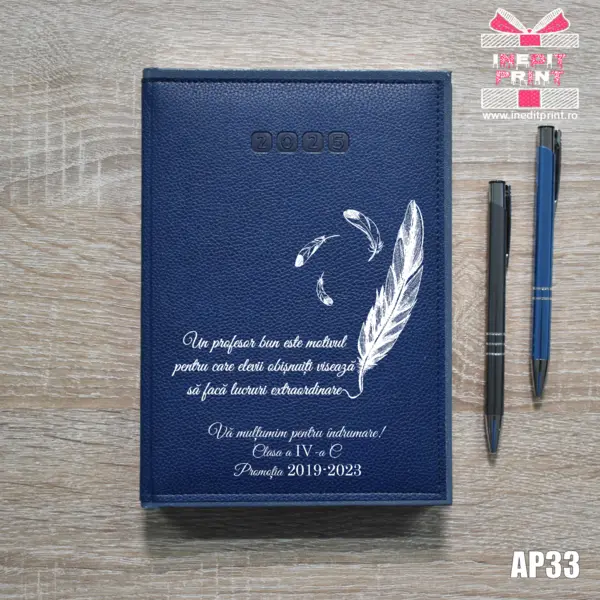 Agenda personalizata 2025 Profesori si elevi AP33 ALBASTRU-ALGHERO, DELUXE PREMIUM