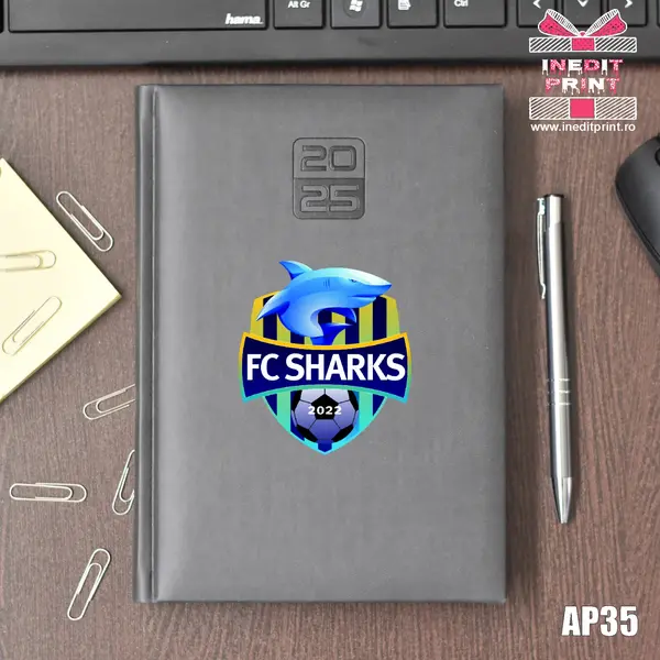 Agenda personalizata 2025 Sport AP35 GRI INCHIS, STANDARD HT2