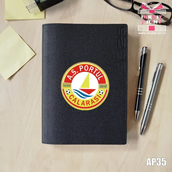 Agenda personalizata 2025 Sport AP35 NEGRU LORETO, DELUXE PREMIUM