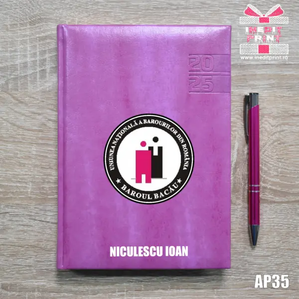 Agenda personalizata 2025 Sport AP35 PURPURIU NARNI, DELUXE PREMIUM
