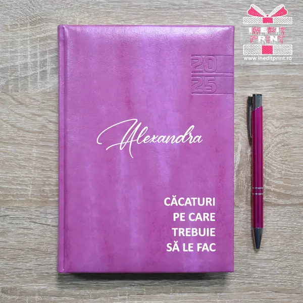 Agenda personalizata 2025 To do list AP6 PURPURIU NARNI, DELUXE PREMIUM