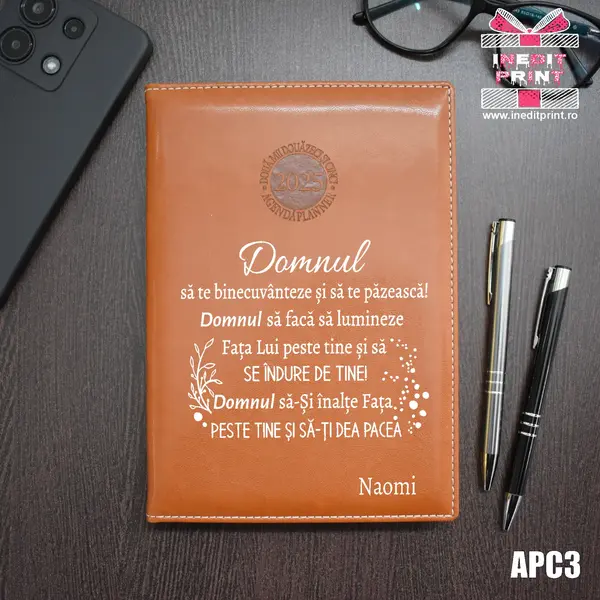 Agenda personalizata 2025 Verset Numeri 6:24-26 APC3 DELUXE PREMIUM, MARO AMSTERDAM