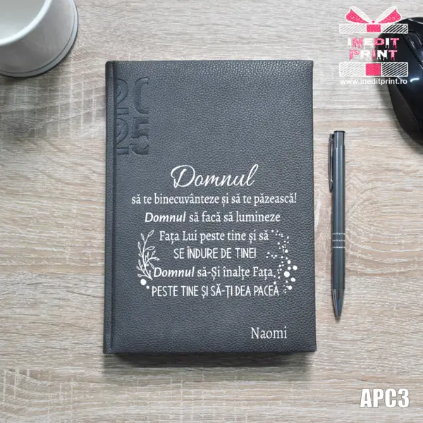 Agenda personalizata 2025 Verset Numeri 6:24-26 APC3 DELUXE H, MARO