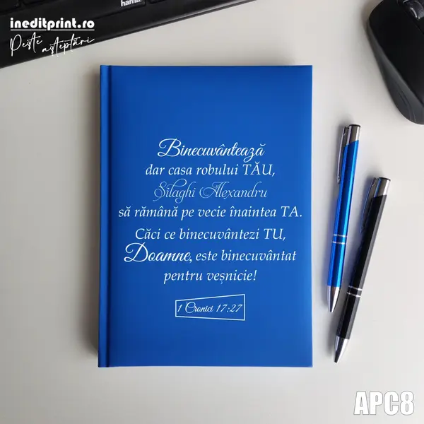Agenda personalizata 2026 1 Cronici 17:27 APC8 NEDATATA RT, ALBASTRU