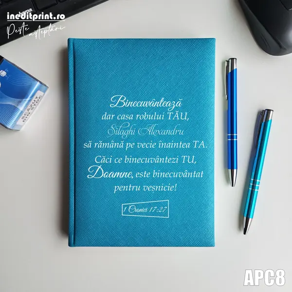 Agenda personalizata 2026 1 Cronici 17:27 APC8 NEDATATA RT, Turcoaz-Adria