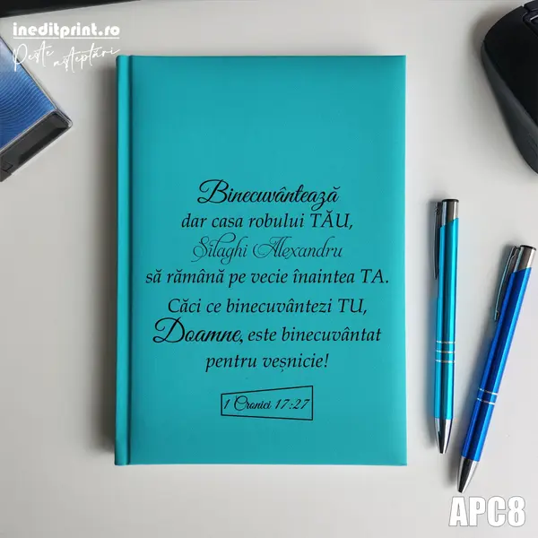 Agenda personalizata 2026 1 Cronici 17:27 APC8 NEDATATA RT, Turcoaz