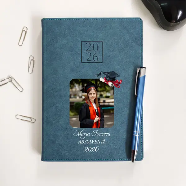 Agenda personalizata 2026 absolvent AP46 DELUXE PREMIUM, Chianti Verde Cyprus