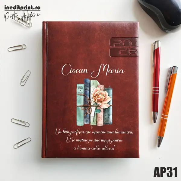 Agenda personalizata 2026 Cadru didactic AP31 DELUXE PREMIUM, Narni Maro