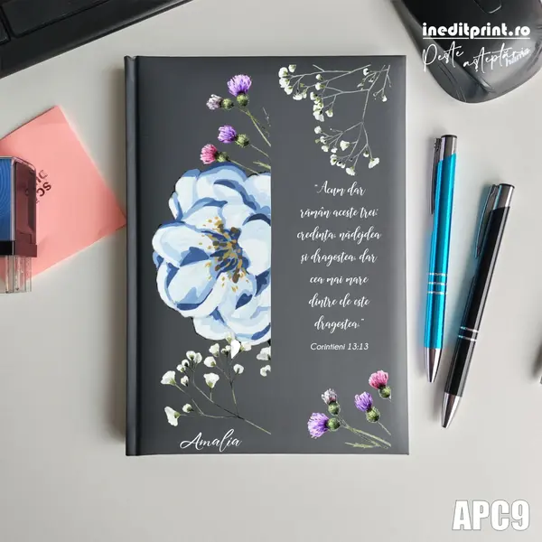 Agenda personalizata 2026 Corinteni 13:13 APC9 NEDATATA RT, Gri