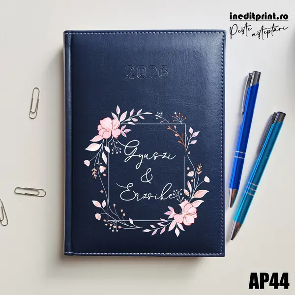 Agenda personalizata 2026 Cuplu AP44 DELUXE H, Corinaldo Albastru