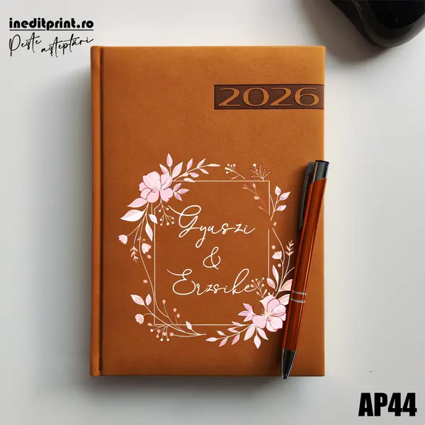 Agenda personalizata 2026 Cuplu AP44 DELUXE PREMIUM, Teano Maro