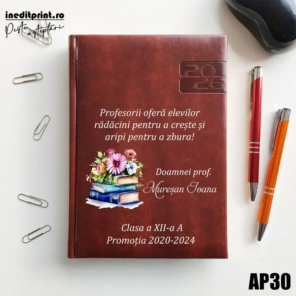 Agenda personalizata 2026 Doamna Profesoara AP30 DELUXE PREMIUM, Narni Maro