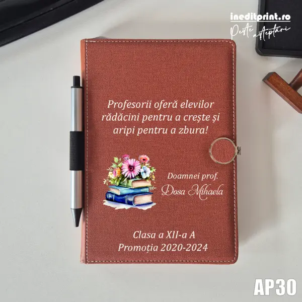Agenda personalizata 2026 Doamna Profesoara AP30 NEDATATA AD, Maro CP