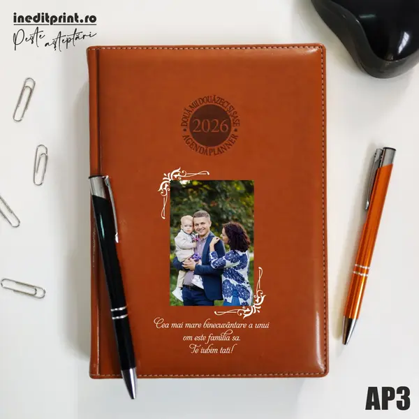 Agenda personalizata 2026 Foto + Text AP3 DELUXE PREMIUM, Amsterdam Maro