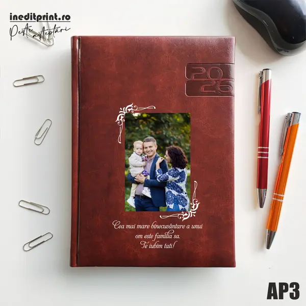 Agenda personalizata 2026 Foto + Text AP3 DELUXE PREMIUM, Narni Maro